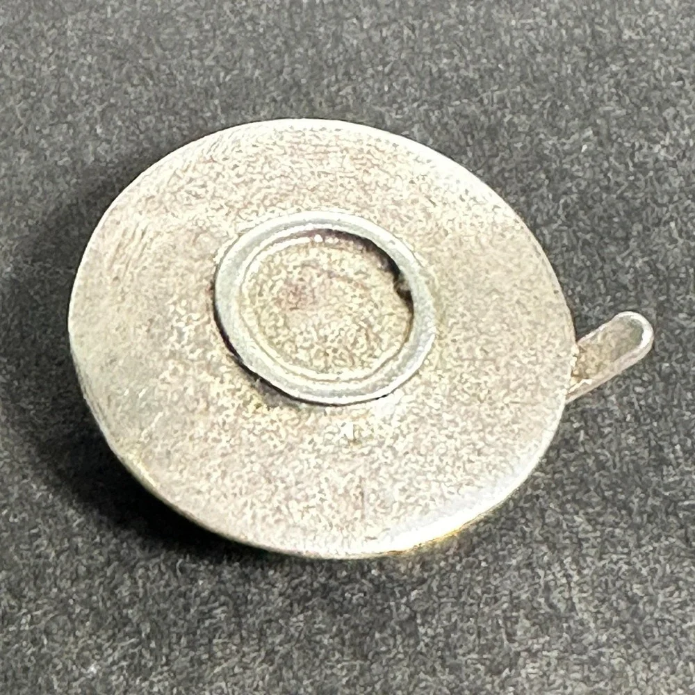 Tea Cup with Saucer and Spoon Vintage .925 Sterling Silver Charm Serving